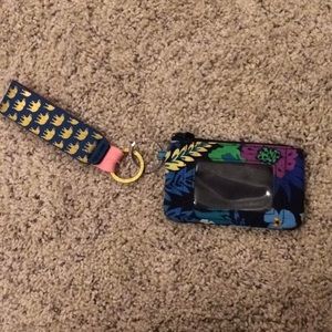 Vera Bradley id holder with simply southern handle